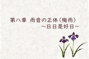 第八章　雨音の正体（梅雨）　～日日是好日～